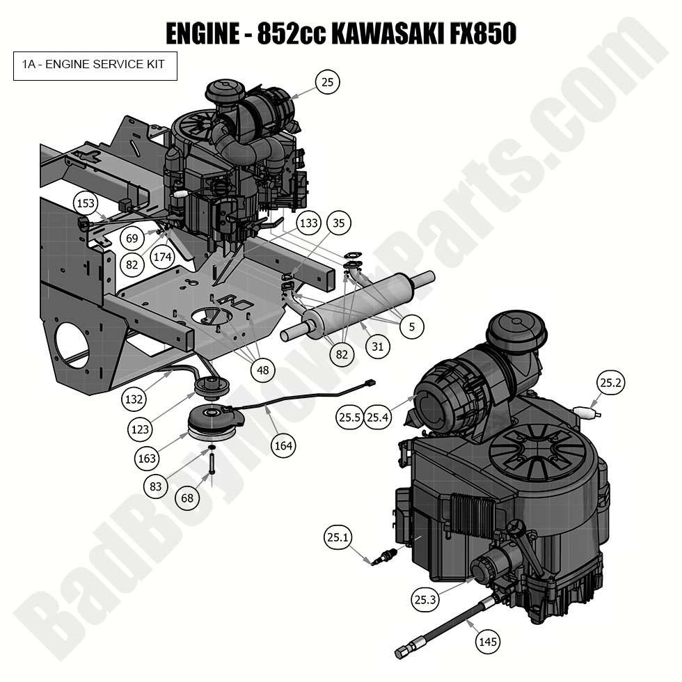 2019 Rebel Engine - 852cc Kawasaki FX850